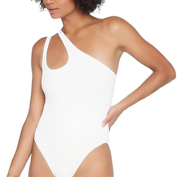 L*SPACE NWT Phoebe Textured One Piece swimsuit L - Picture 1 of 8